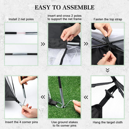 Portable Golf Training Net for Home Practice