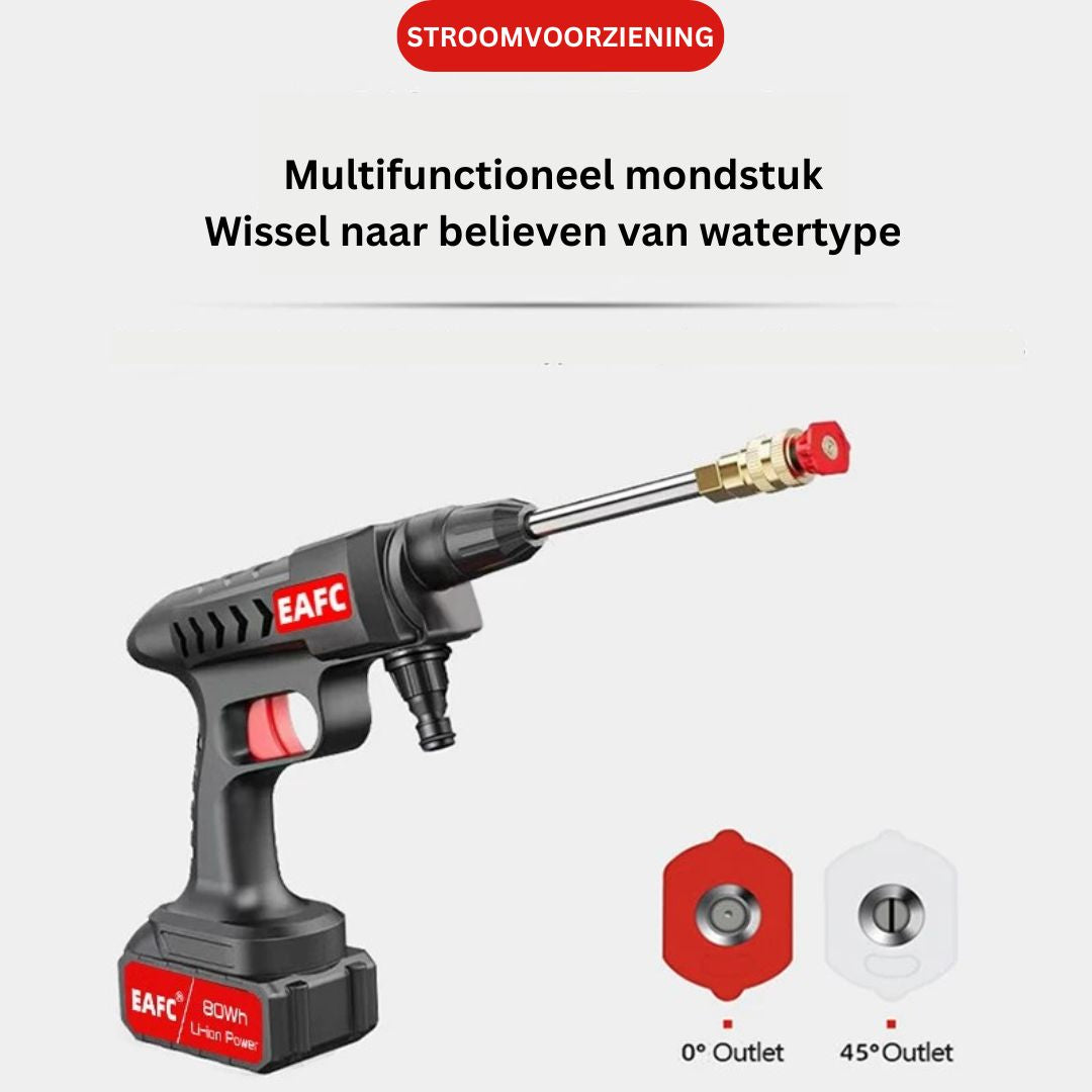 Electric Pressure Washer with Battery and 3 Nozzles