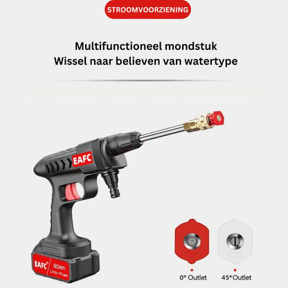 Electric Pressure Washer with Battery and 3 Nozzles