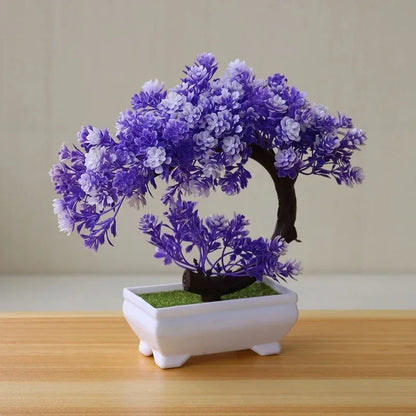Artificial Bonsai Plant in Pot | Realistic Decoration | 27 x 18 cm | No Maintenance Needed for Table & Shelf