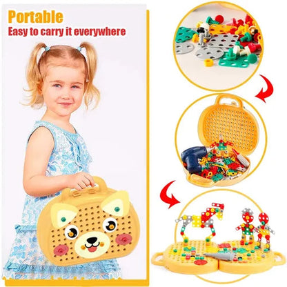 Creative Builder Set with Toy Drill | Imaginative Construction Kit