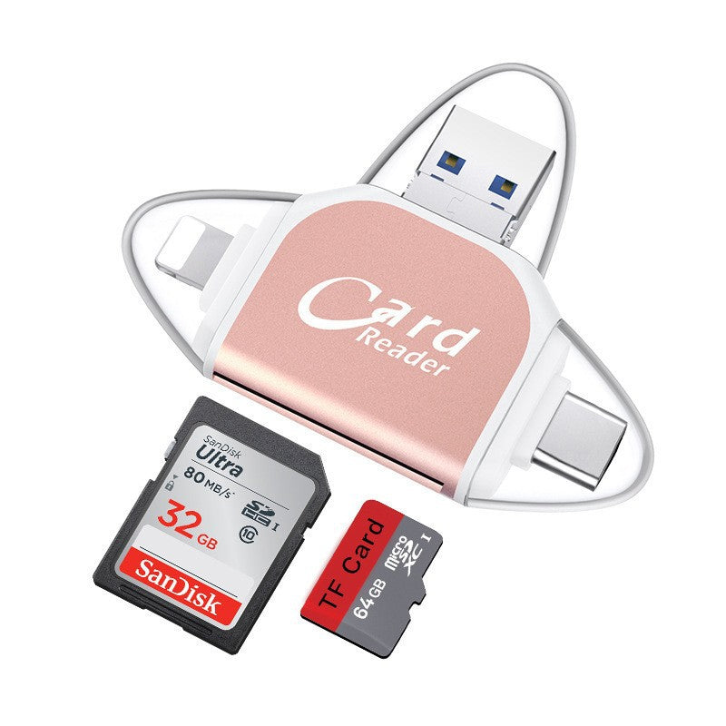 Universal Multiport SD and TF Card Reader – 4-in-1 Adapter