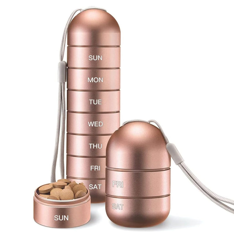 Travel-Friendly 7-Day Pill Organizer for Easy Medication Management