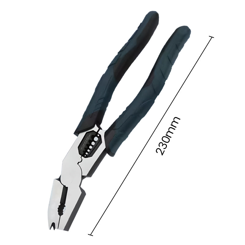 Versatile Wire Stripper Tool with Crimping Functionality | 23 cm