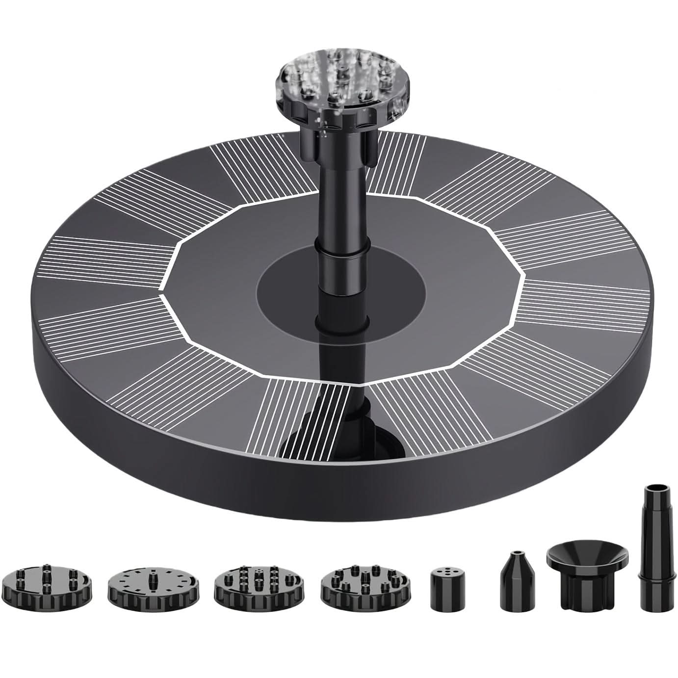 Solar-Powered Fountain Pump for Garden Use