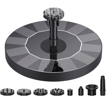 Solar-Powered Fountain Pump for Garden Use