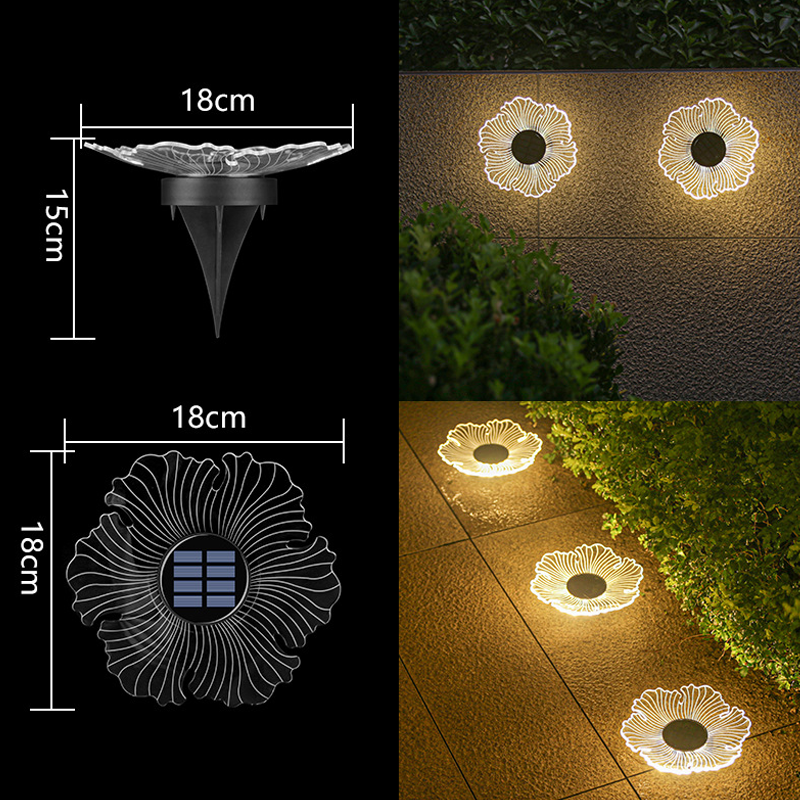 Solar-Powered Garden Glow Light - Effortless Outdoor Illumination
