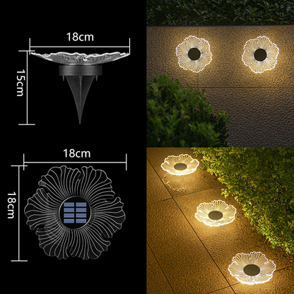 Solar-Powered Garden Glow Light - Effortless Outdoor Illumination
