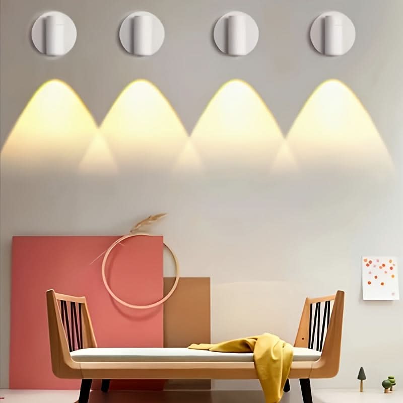 Adjustable Wall Lamp with Rotating Projection Feature