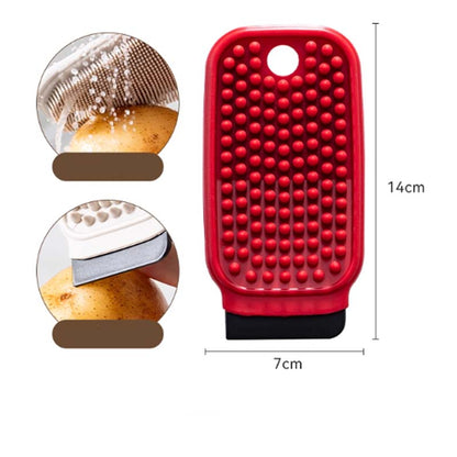 Effortless Scratch-Free Kitchen Cleaning with Dual Scrubber