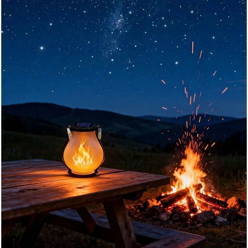 Solar Lanterns with Flickering Flame Effect