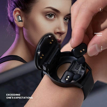 All-in-One Smartwatch with Wireless Earbuds