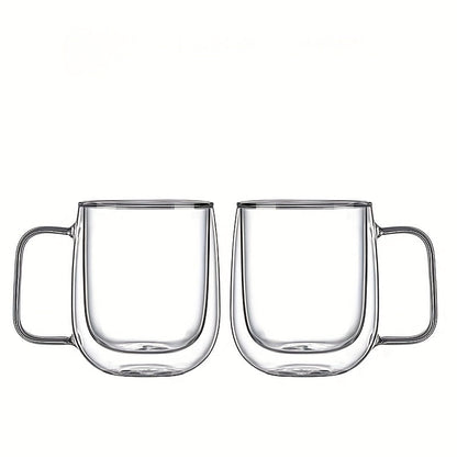 Double-walled Borosilicate Glass Mug – Heat Resistant and Stylish