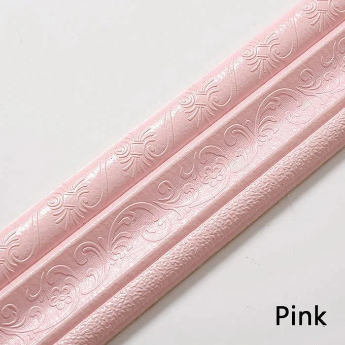 Self-Adhesive 3D Wall Molding - Eco-Friendly Decorative Trim