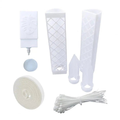 D-Shape Plant Support Grid Set | Semi-Transparent | Self-Watering | Stackable