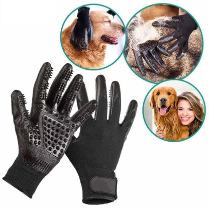 Pet Hair Removal Gloves – Effortlessly Removes Fur and Calms Pets