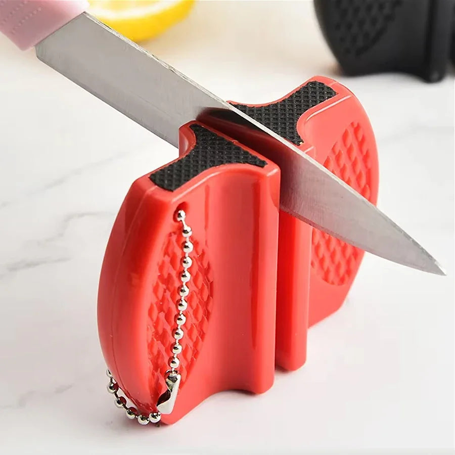 Compact and Portable Double-Sided Mini Knife Sharpener
