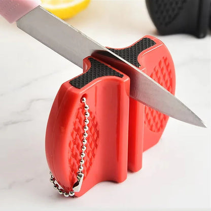 Compact and Portable Double-Sided Mini Knife Sharpener