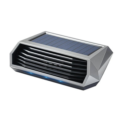 Solar-Powered Car Air Purifier | Negative Ion Generator with Vibration Sensor | USB Charging and Odor Neutralizer