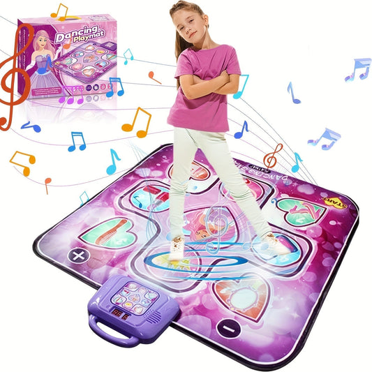 Children's Pink Dance Mat with Scoring Feature and Rhythm Game – No TV