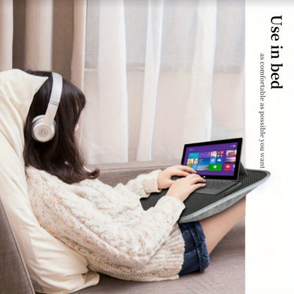 Portable Laptop Desk with Soft Base – Ideal for Bed, Couch, Travel