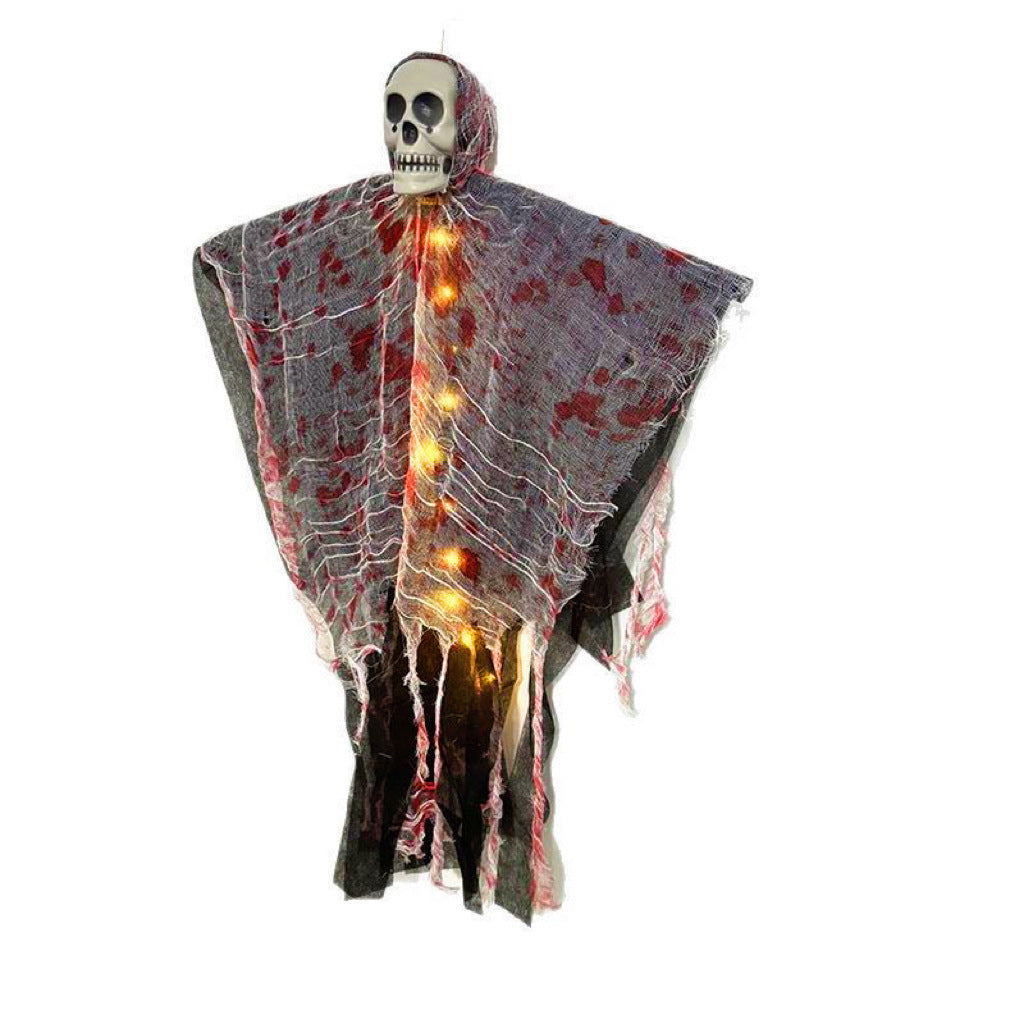 Luminous Blood Red Skull Ghost – Halloween Hanging Decoration