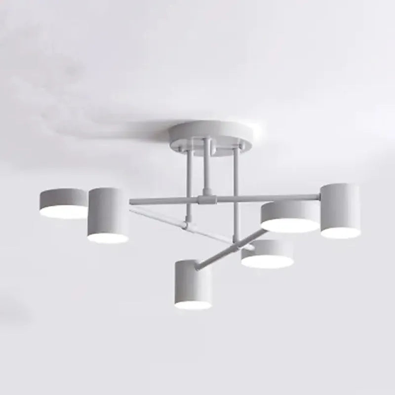 Modern Ceiling Fixture with 6 Lights and Adjustable Ambient Lighting
