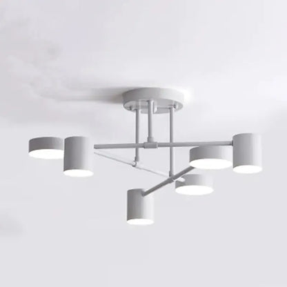 Modern Ceiling Fixture with 6 Lights and Adjustable Ambient Lighting