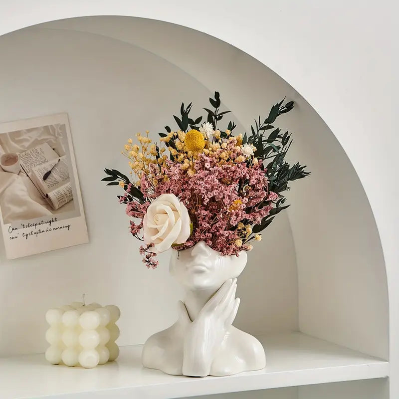 Sleek Ceramic Flower Vase for Stylish Home Décor