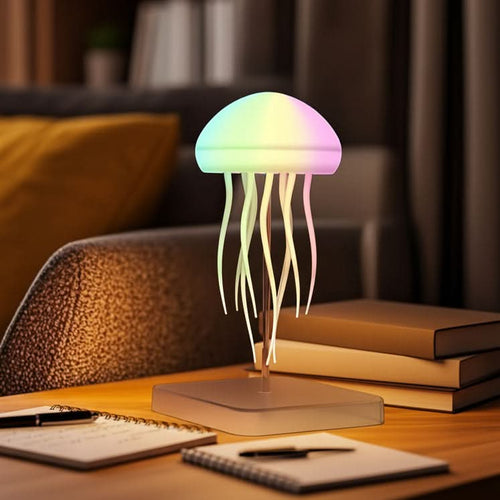 Remote-Controlled Jellyfish Lamp for Bedside Decor