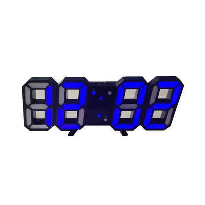 Dimmable Digital Display 3D Wall Clock with LED Lights