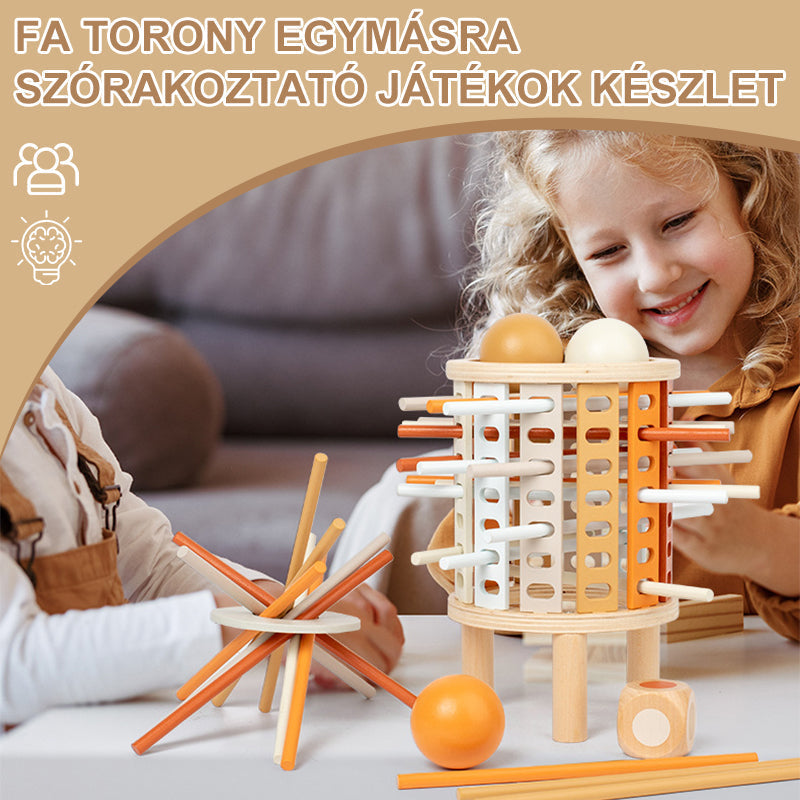 Wood Stacking Game for Improved Focus and Coordination