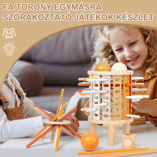 Wood Stacking Game for Improved Focus and Coordination