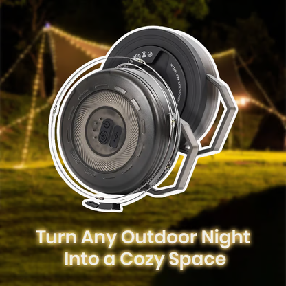 Tangle-Free Portable Lantern with Retractable Cable | USB-C Rechargeable, IPX4 | 14-Hour Runtime & 3 Lighting Modes