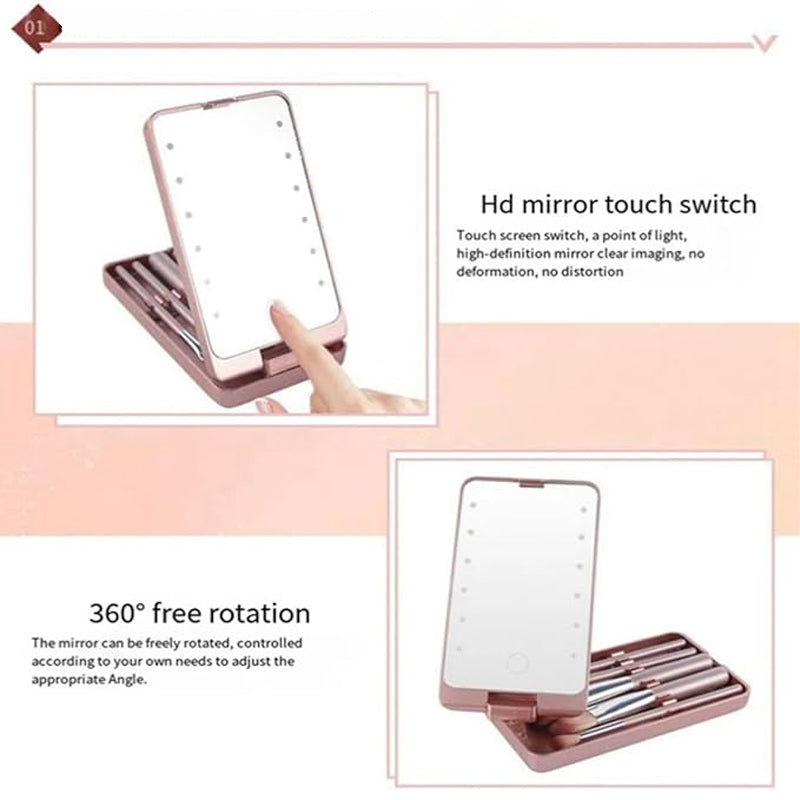 Flawless Makeup Application with Clean Brushes and Ideal Lighting