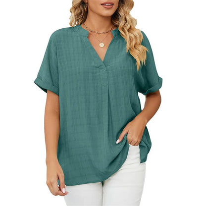Emmy | Effortless Cotton V-Neck Shirt