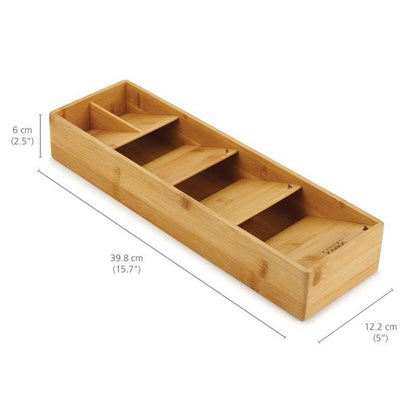 Bamboo Cutlery Organizer – Space-Saving Solution for Kitchen Drawers