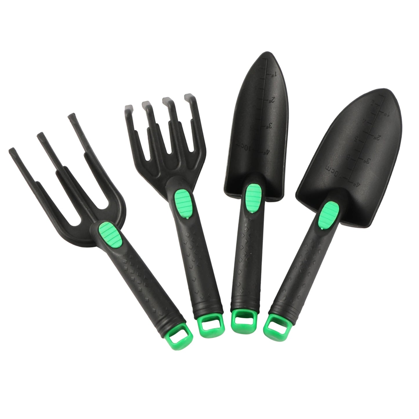 3-Piece Mini Garden Tool Set with Wooden Handles | Trowel and Rake | Perfect for Potted Plants