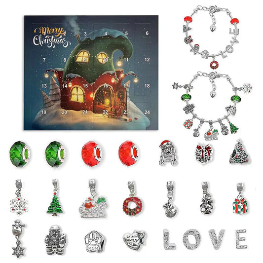 Countdown to Christmas: 24-Day Charm Bracelet Surprise Box