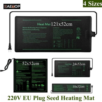 Hydroponic Heating Mat for Seedlings | 220V EU Plug | 4 Size Options | Waterproof & Energy Efficient