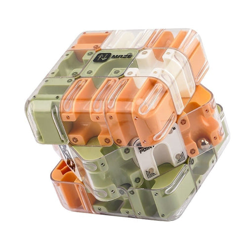 Interactive 3D Maze Challenge Cube for Kids