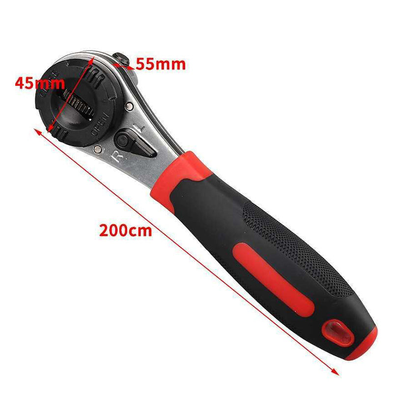 Versatile Adjustable Wrench 6–22 mm | 60-Tooth Mechanism for Tight Spaces