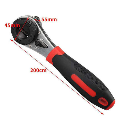 Versatile Adjustable Wrench 6–22 mm | 60-Tooth Mechanism for Tight Spaces