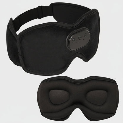 Bluetooth Eye Mask for Sleeping with Headphones | 3D Blackout Design, 10 Hours Playtime & Comfortable for Side Sleepers