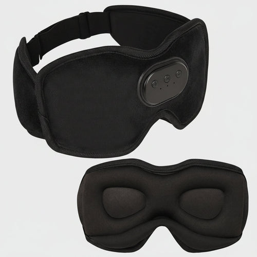 Bluetooth Eye Mask for Sleeping with Headphones | 3D Blackout Design, 10 Hours Playtime & Comfortable for Side Sleepers