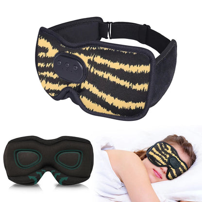 Bluetooth Eye Mask for Sleeping with Headphones | 3D Blackout Design, 10 Hours Playtime & Comfortable for Side Sleepers