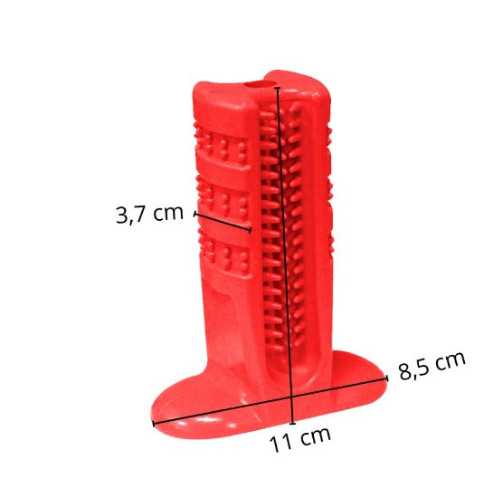 Pet Toothbrush with Bite Ring for Dental Care