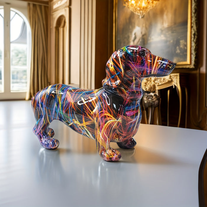 Colorful Dachshund Artwork for a Playful Home Atmosphere