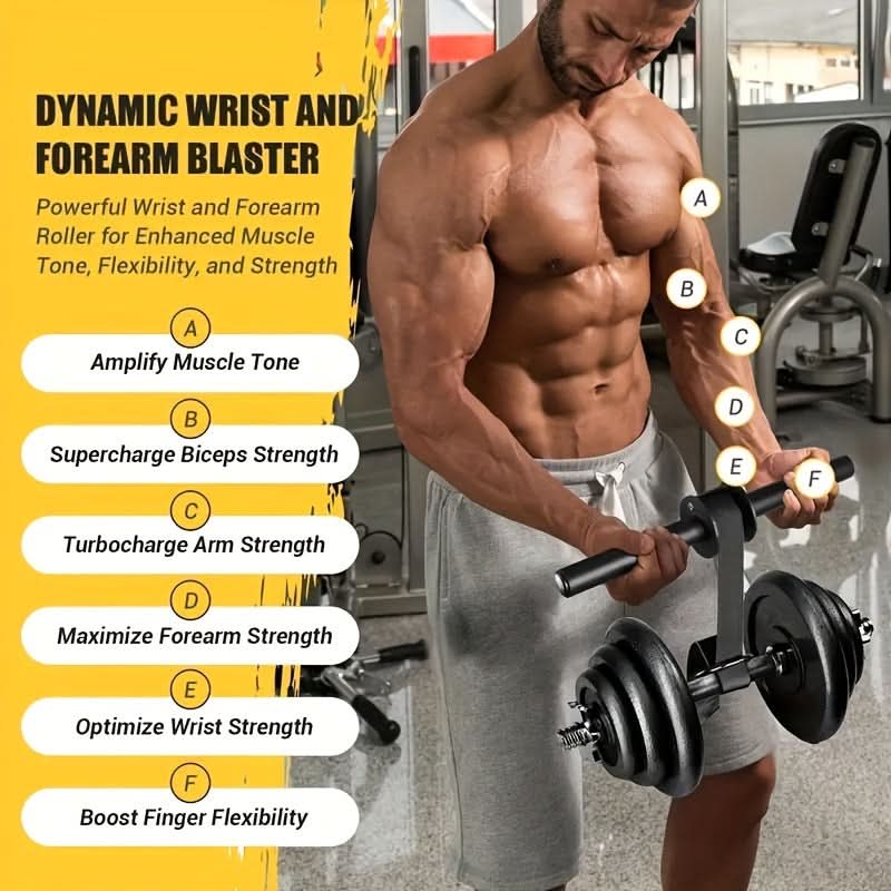 Iron Wrist and Forearm Strength Trainer for Grip Enhancement and Muscle Growth