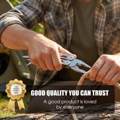 All-in-One Compact Tool with Pliers | Perfect for Home & Adventure